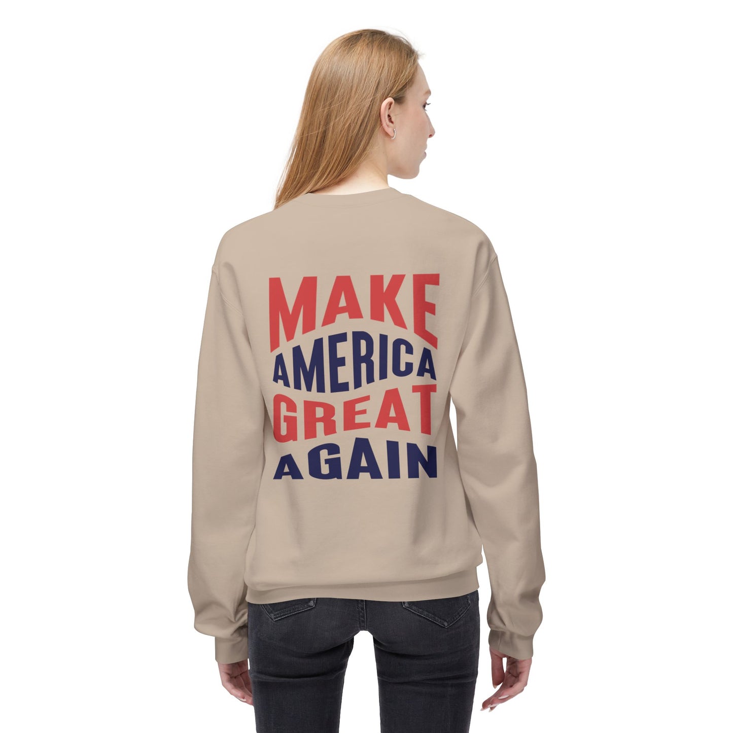 Trump Vance 2024 Softstyle Fleece Crewneck Sweatshirt