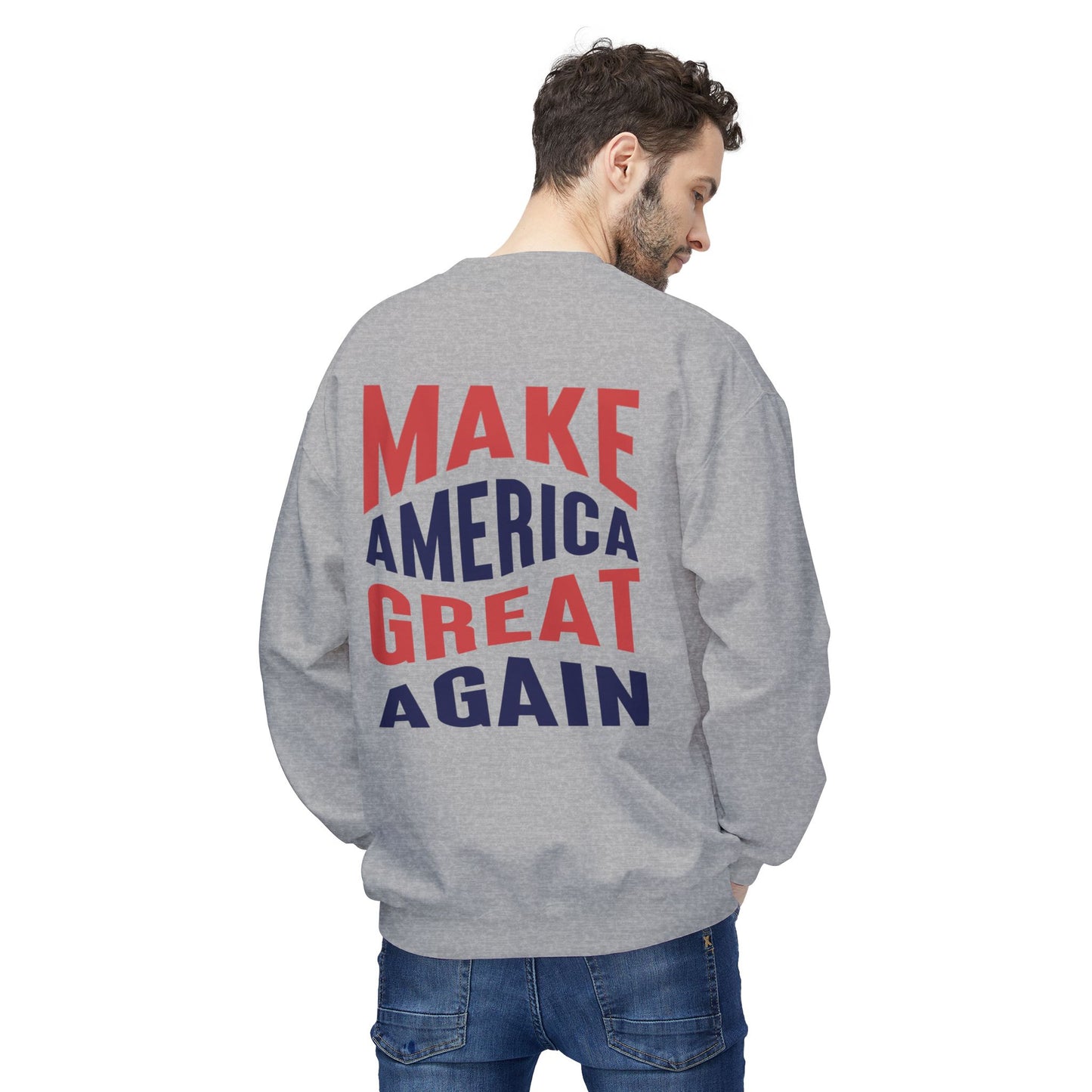 Trump Vance 2024 Softstyle Fleece Crewneck Sweatshirt