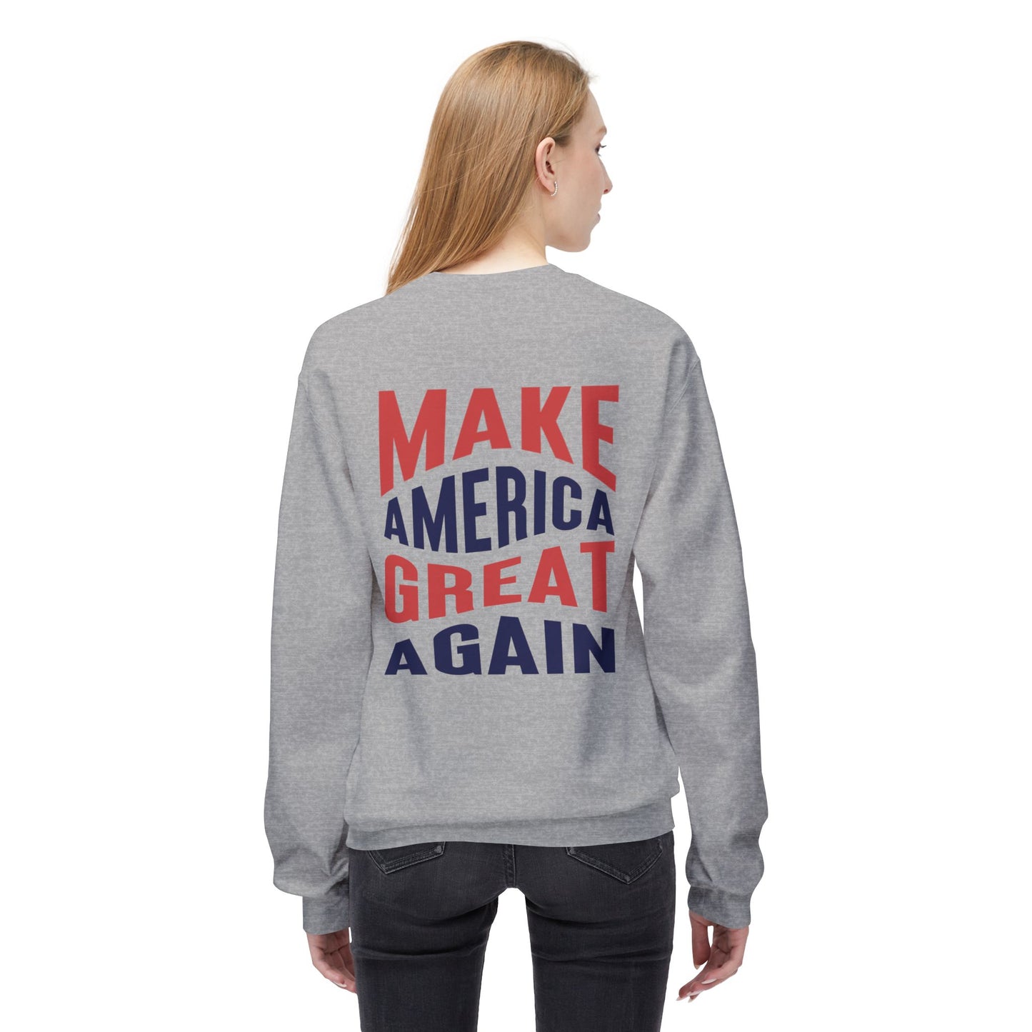 Trump Vance 2024 Softstyle Fleece Crewneck Sweatshirt