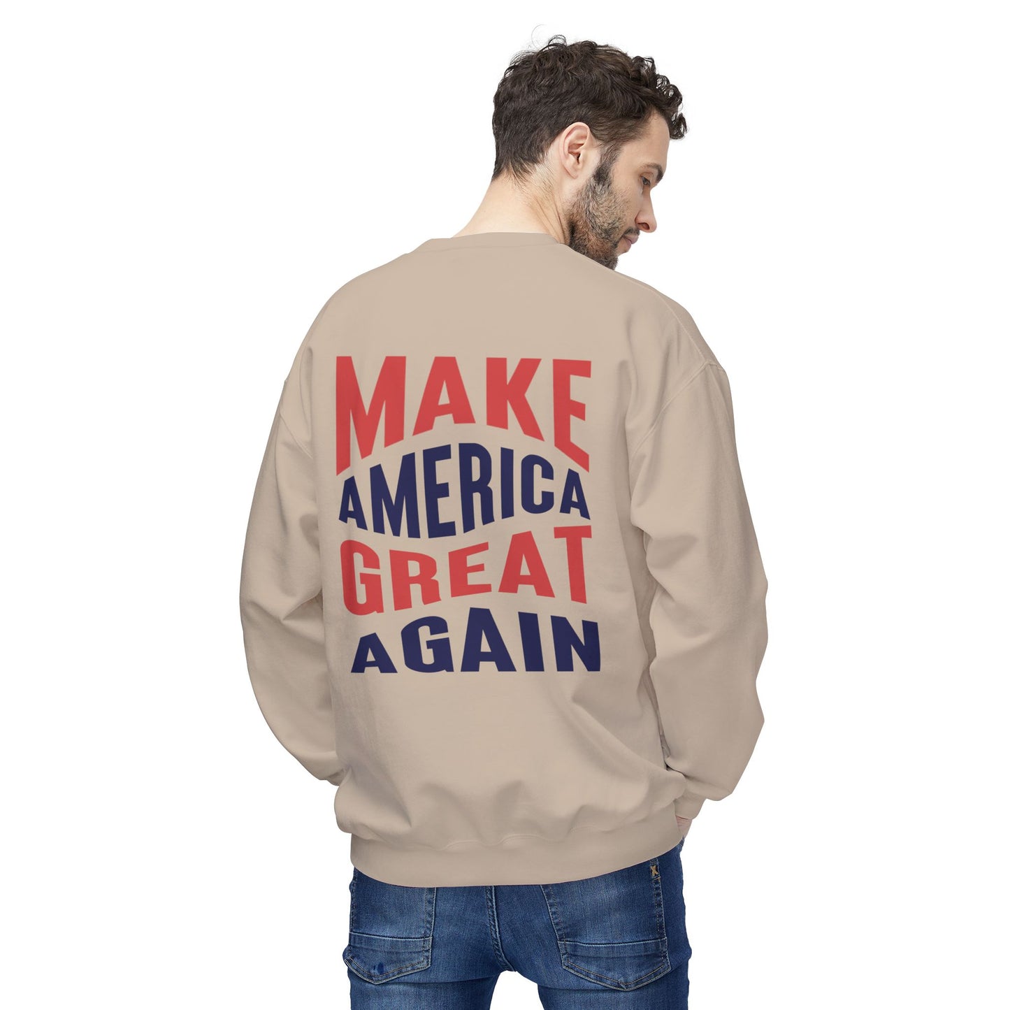 Trump Vance 2024 Softstyle Fleece Crewneck Sweatshirt